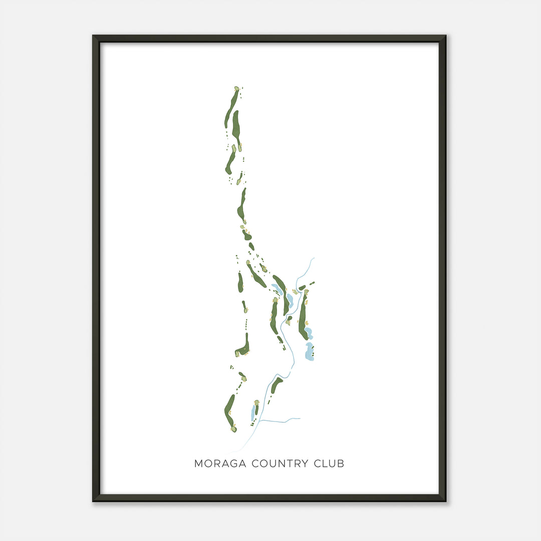 Print of Moraga Country Club Modern Map