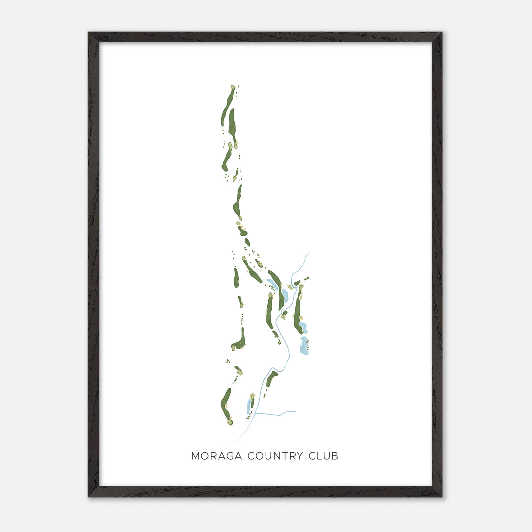 Print of Moraga Country Club Modern Map