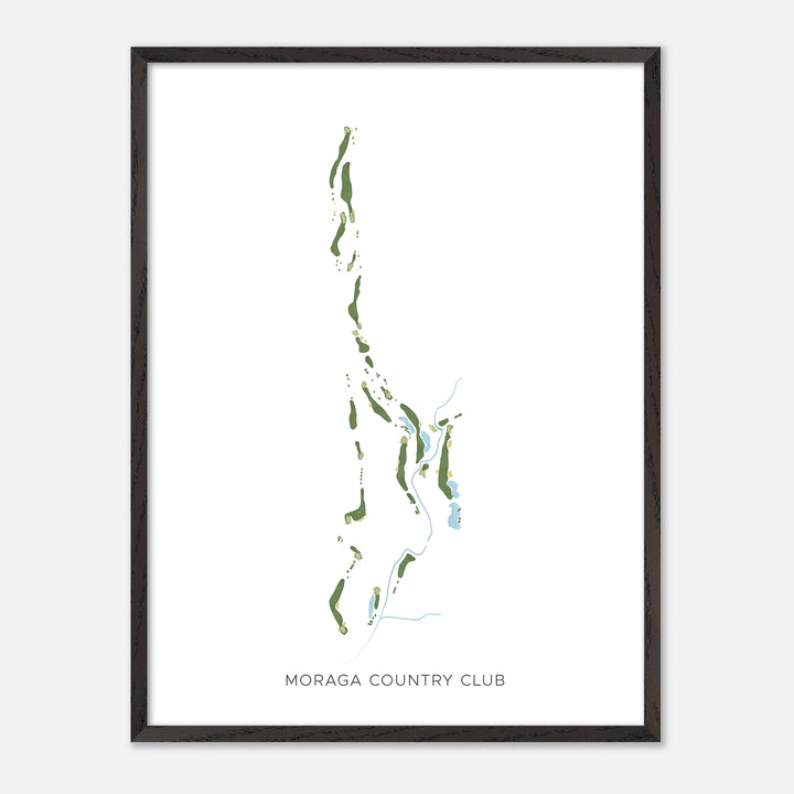 Print of Moraga Country Club Modern Map