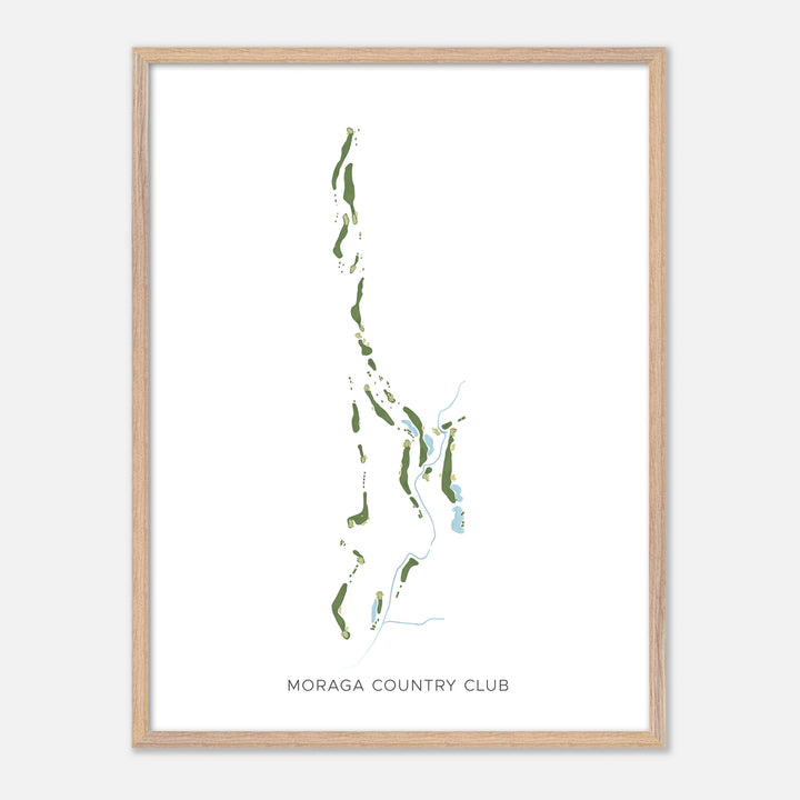 Print of Moraga Country Club Modern Map