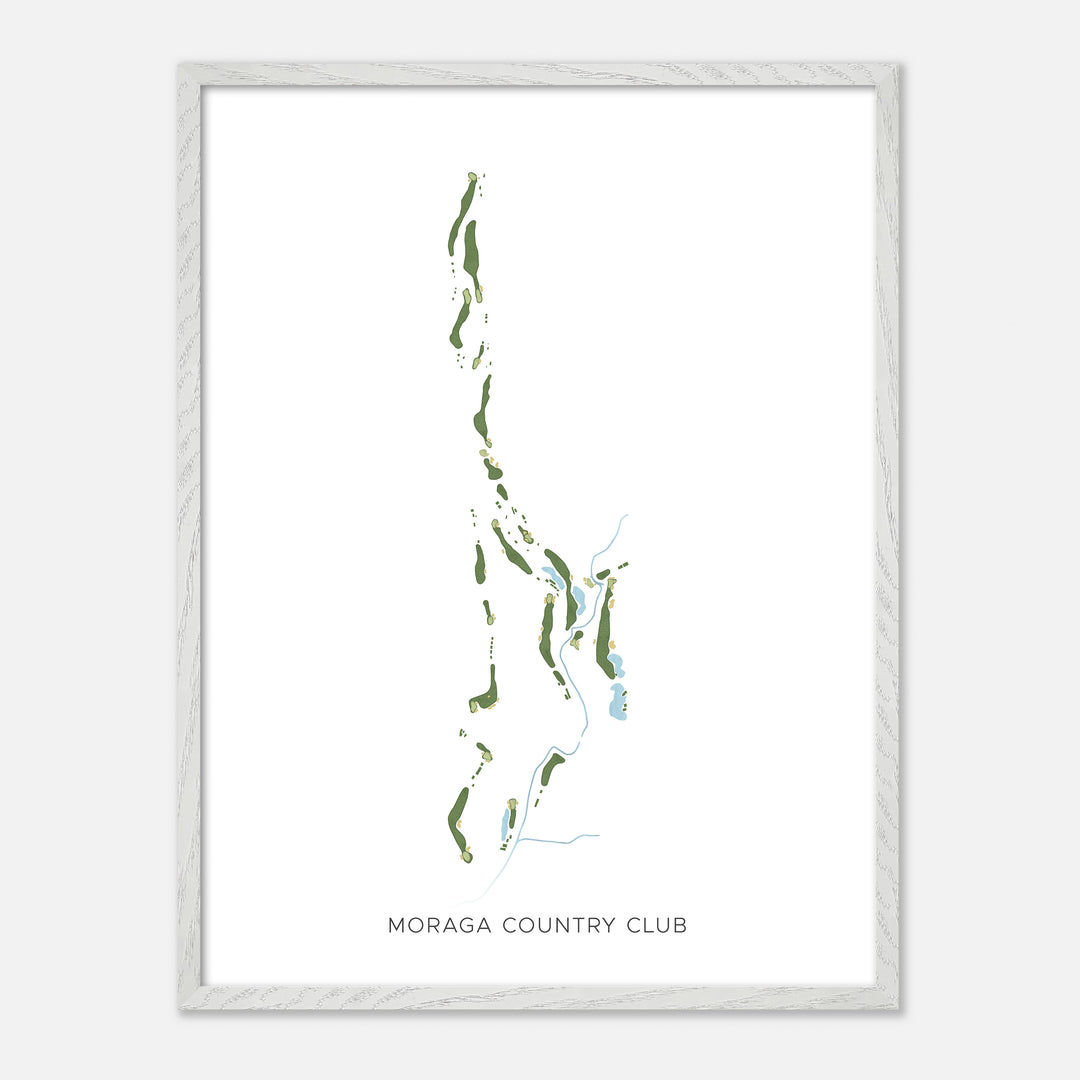 Print of Moraga Country Club Modern Map