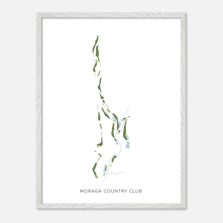Print of Moraga Country Club Modern Map