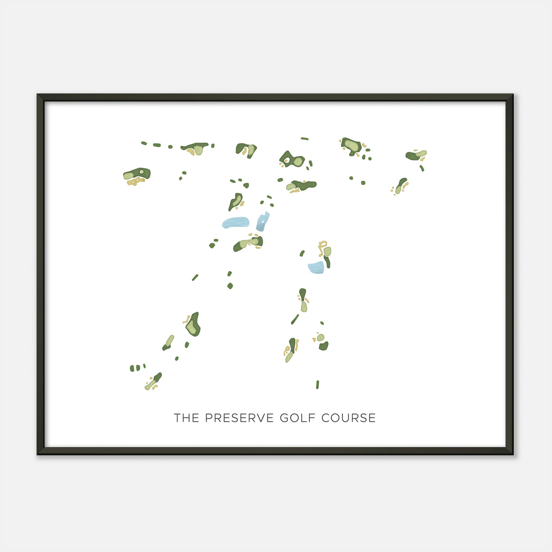 Print of The Preserve Golf Course Modern Map