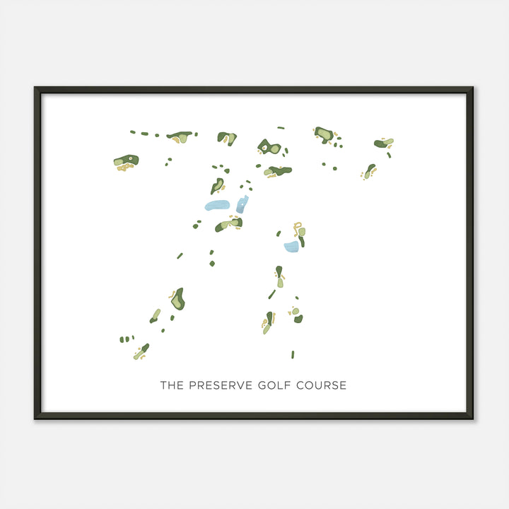 Print of The Preserve Golf Course Modern Map