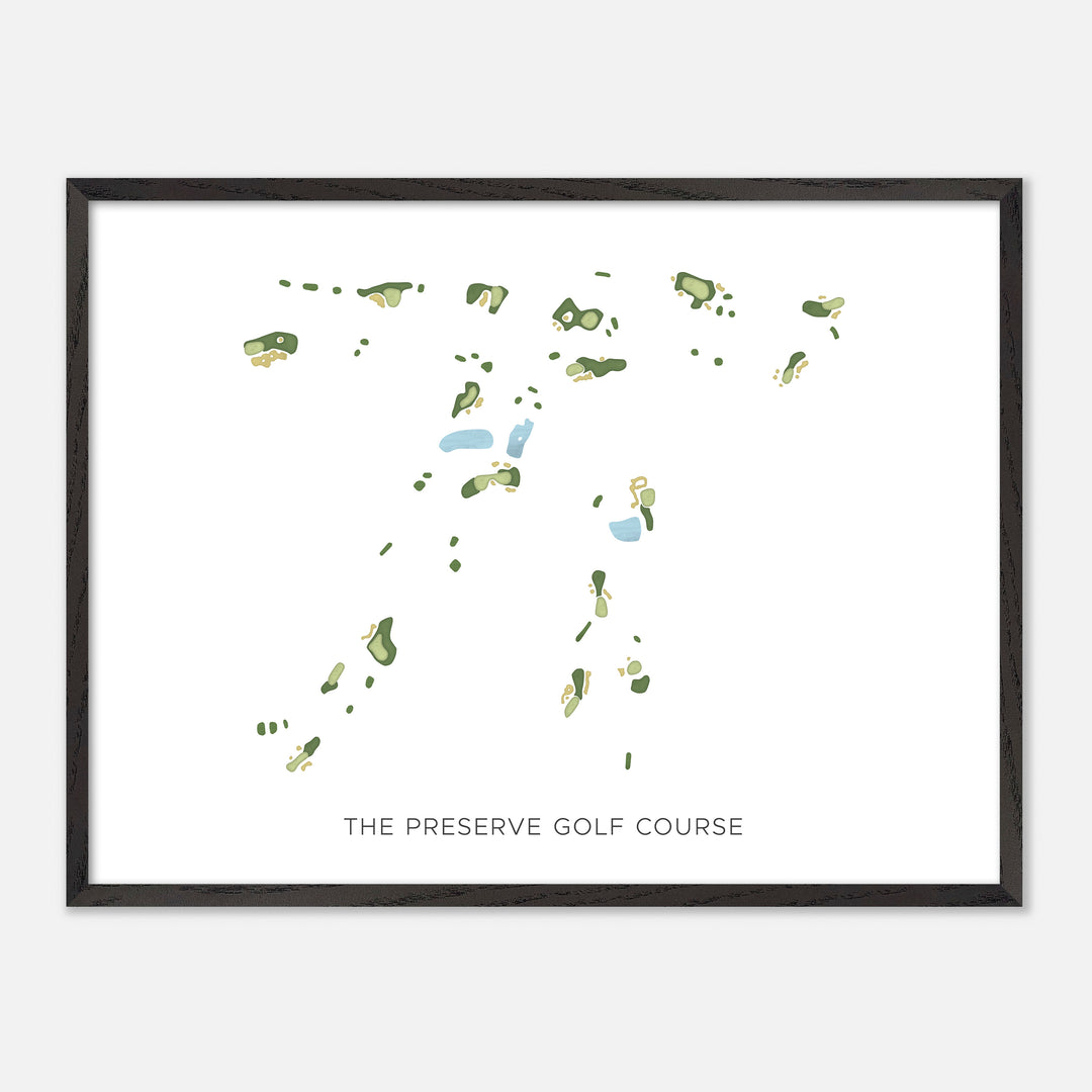 Print of The Preserve Golf Course Modern Map