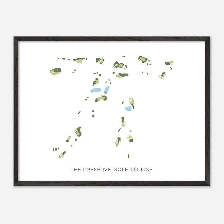 Print of The Preserve Golf Course Modern Map