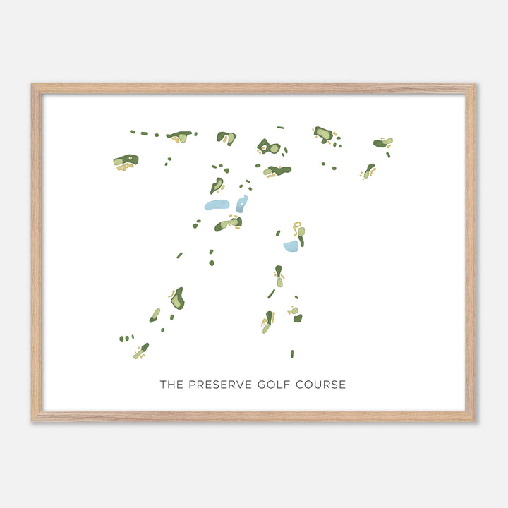 Print of The Preserve Golf Course Modern Map