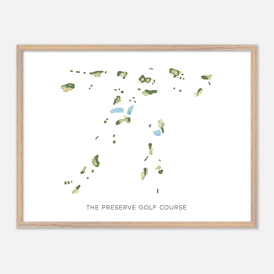 Print of The Preserve Golf Course Modern Map