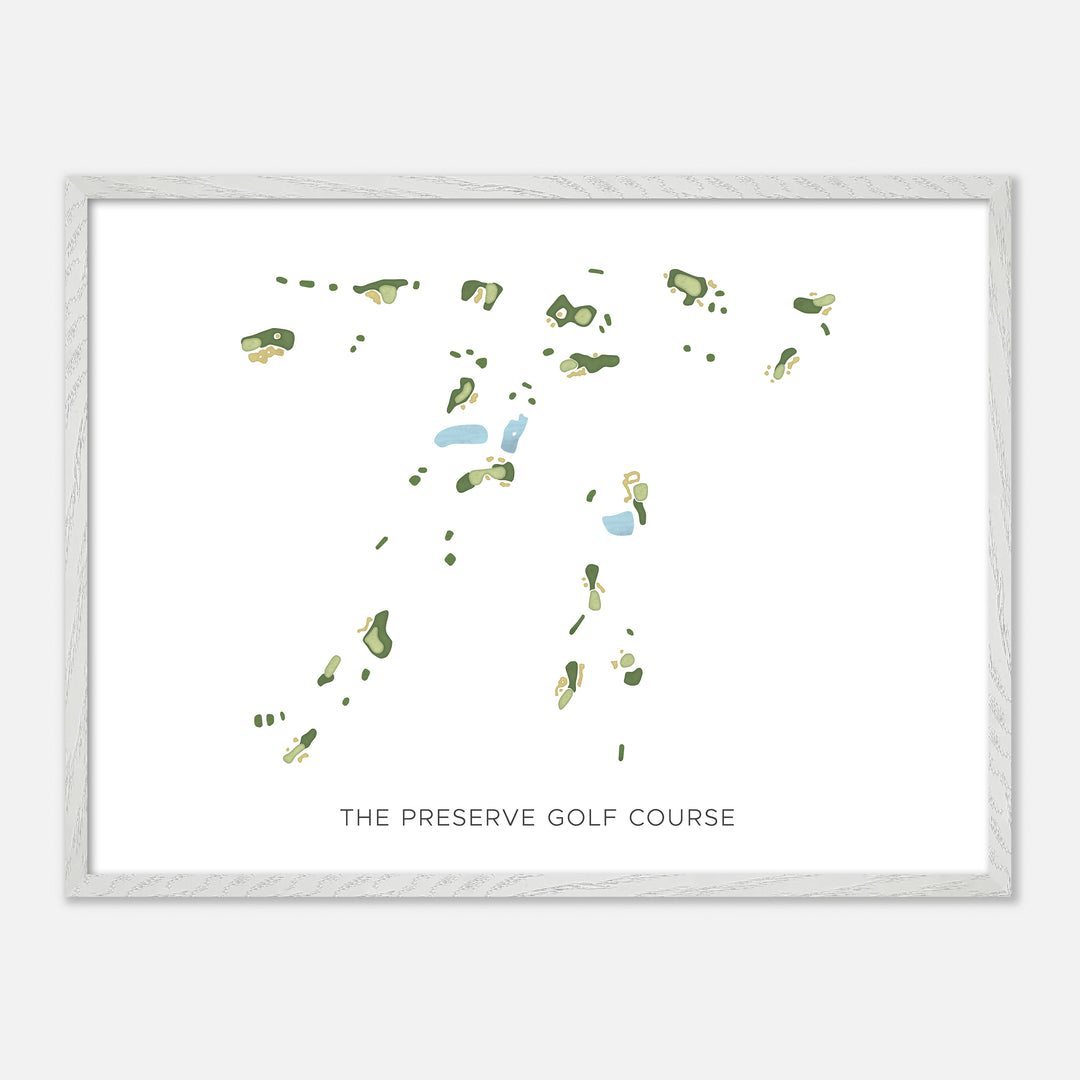 Print of The Preserve Golf Course Modern Map