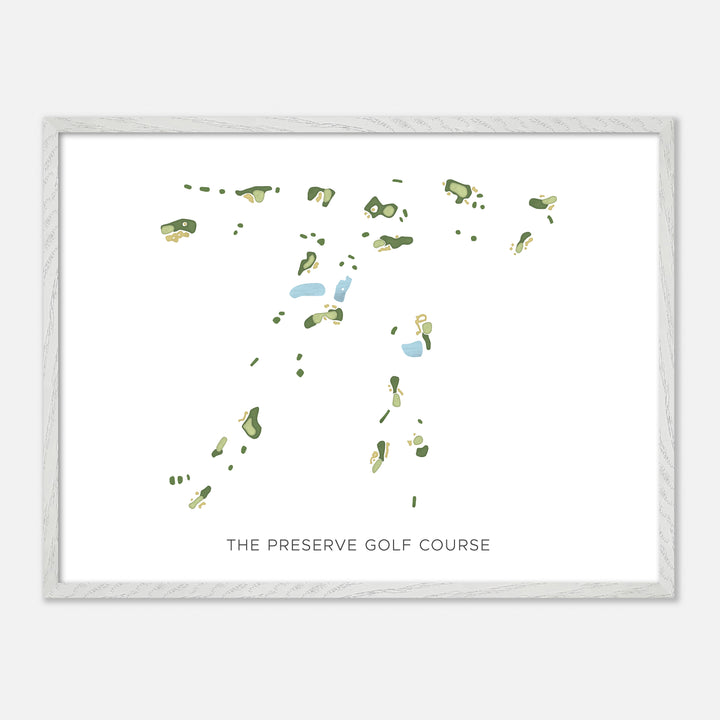 Print of The Preserve Golf Course Modern Map