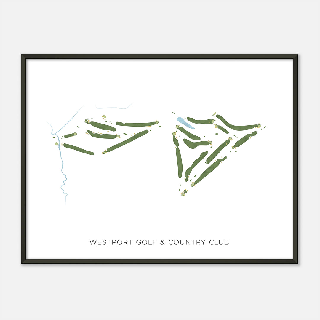 Print of Westport Golf & Country Club Modern Map