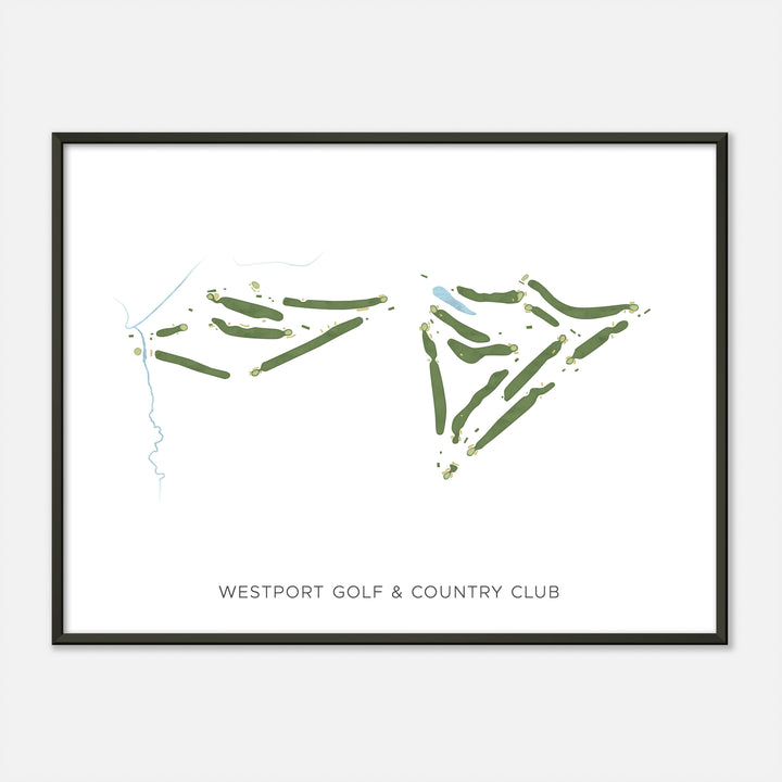 Print of Westport Golf & Country Club Modern Map
