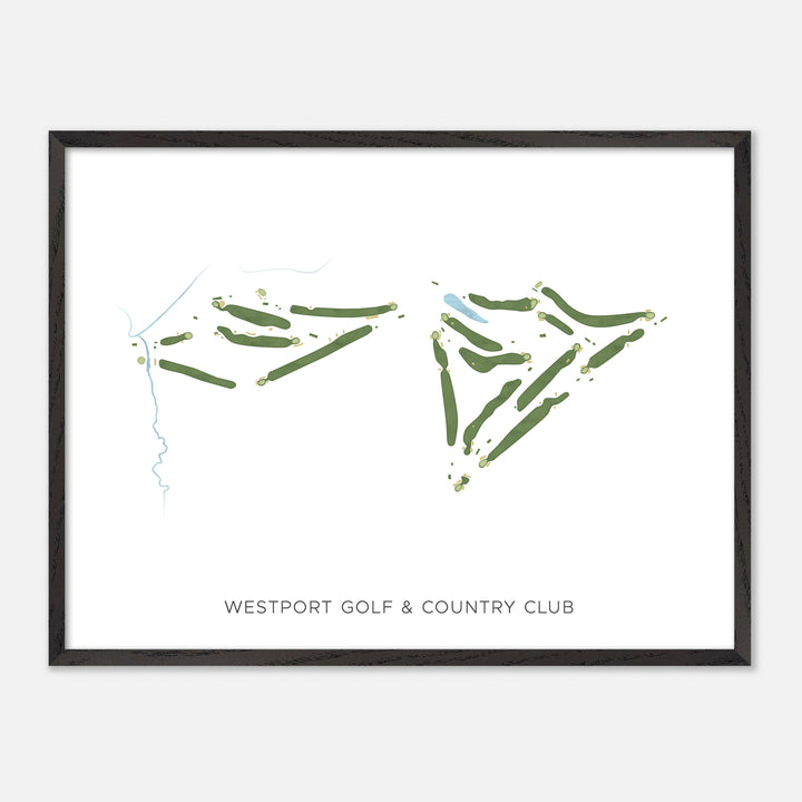 Print of Westport Golf & Country Club Modern Map