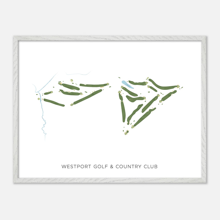 Print of Westport Golf & Country Club Modern Map