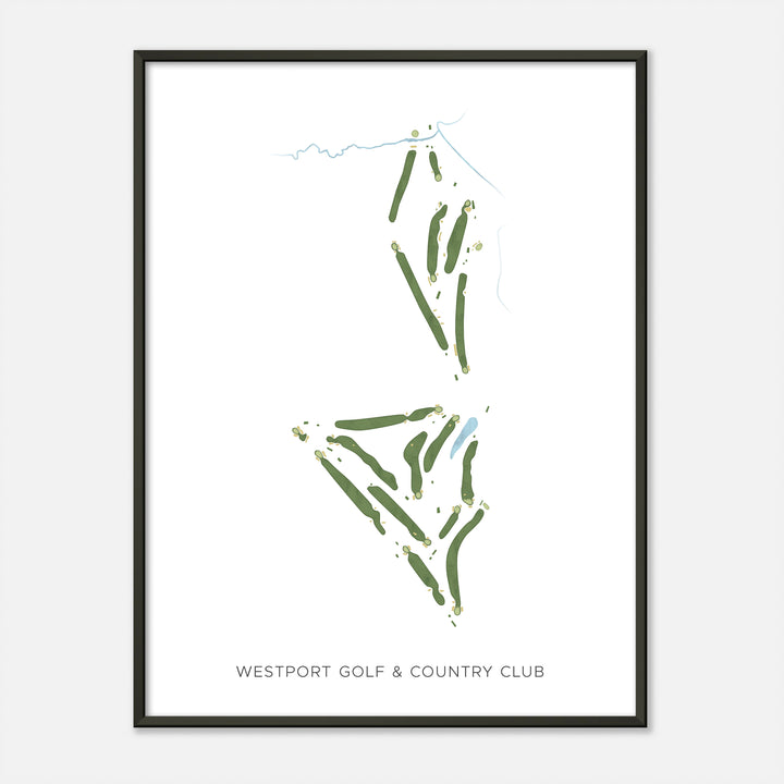 Print of Westport Golf & Country Club Modern Map