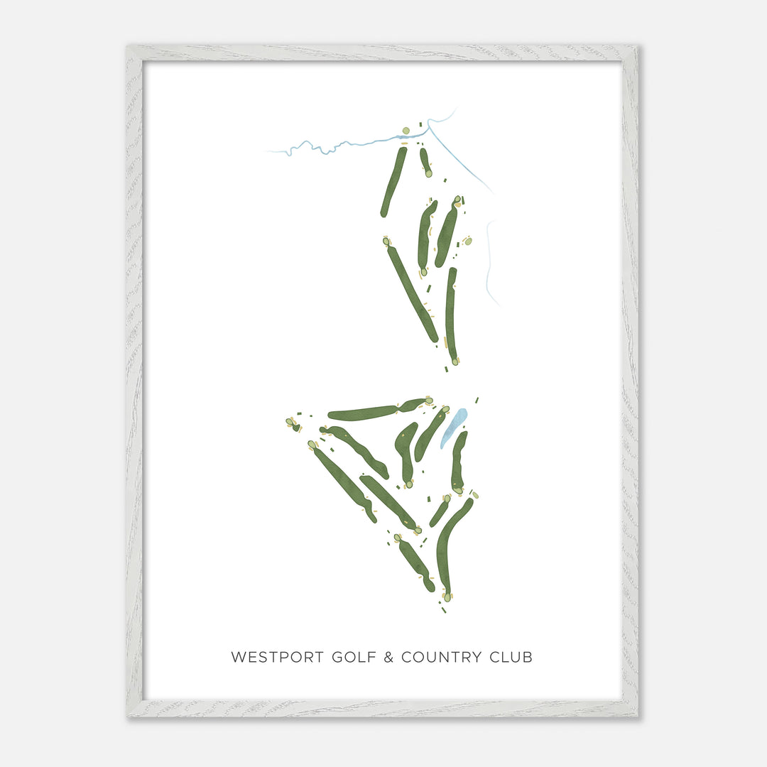 Print of Westport Golf & Country Club Modern Map