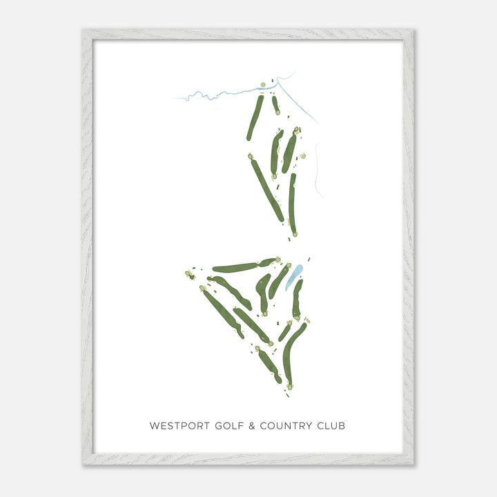 Print of Westport Golf & Country Club Modern Map