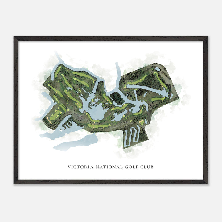 Print of Victoria National Golf Club Classic Map