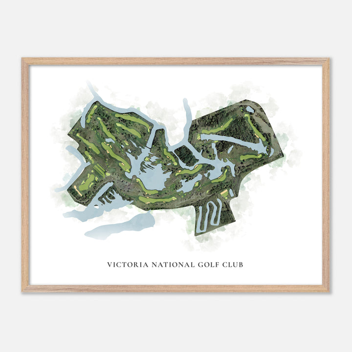 Print of Victoria National Golf Club Classic Map