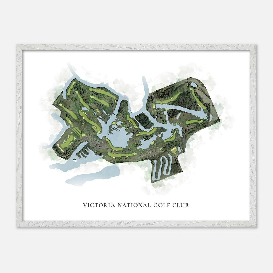 Print of Victoria National Golf Club Classic Map