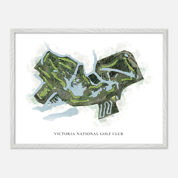 Print of Victoria National Golf Club Classic Map