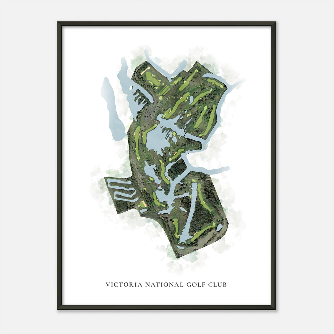 Print of Victoria National Golf Club Classic Map