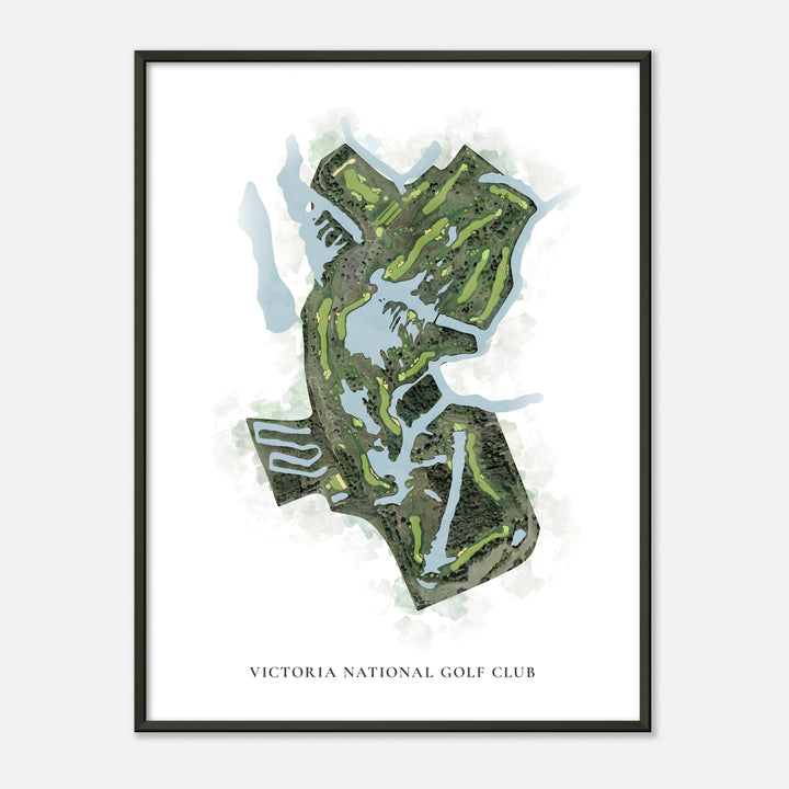 Print of Victoria National Golf Club Classic Map