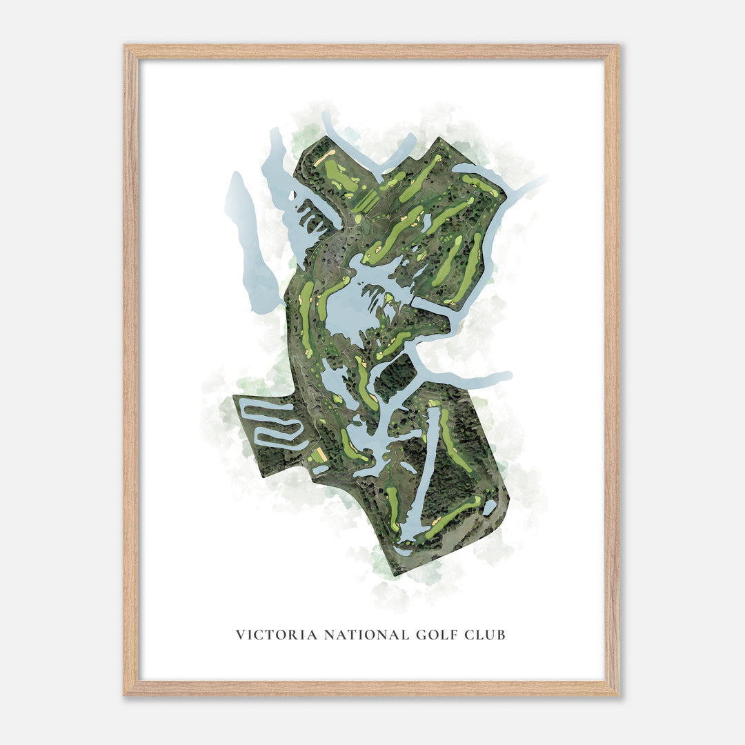 Print of Victoria National Golf Club Classic Map