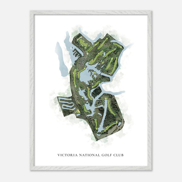 Print of Victoria National Golf Club Classic Map