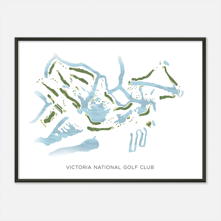 Print of Victoria National Golf Club Modern Map