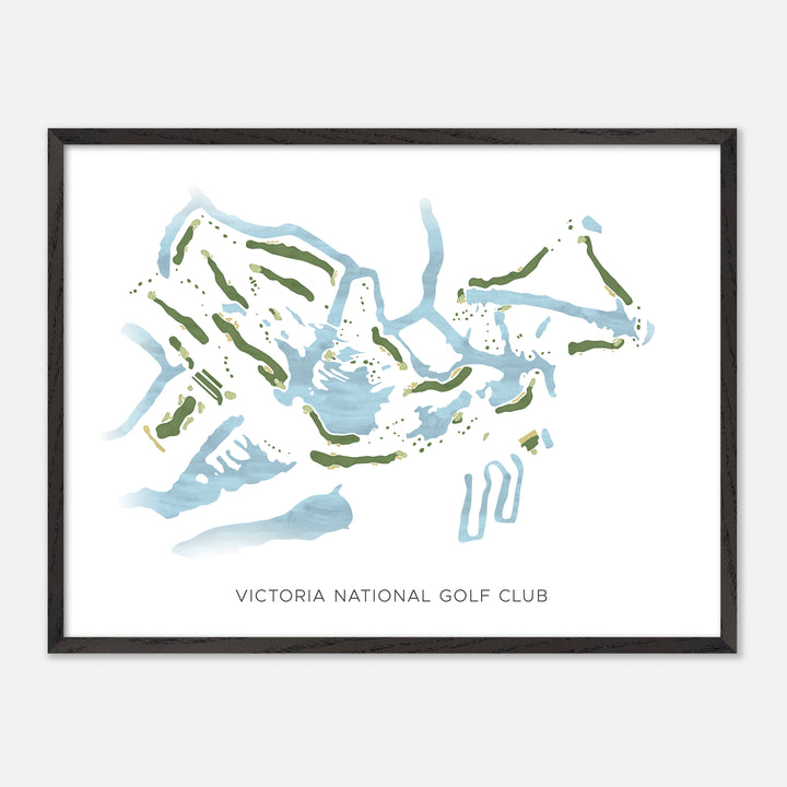 Print of Victoria National Golf Club Modern Map