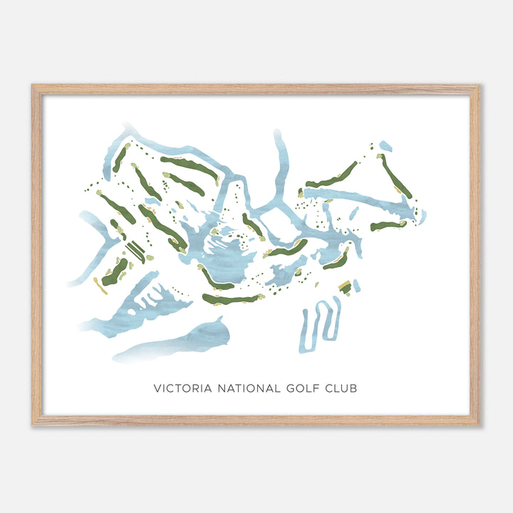 Print of Victoria National Golf Club Modern Map