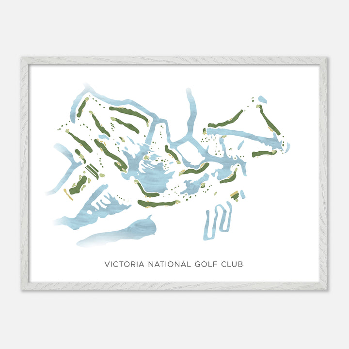 Print of Victoria National Golf Club Modern Map