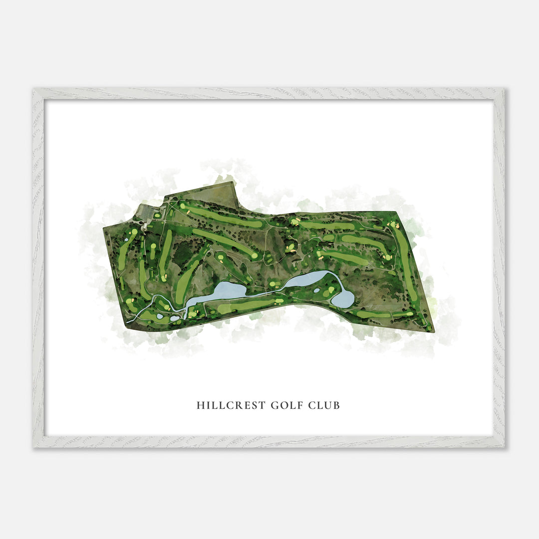 Print of Hillcrest Golf Club Classic Map