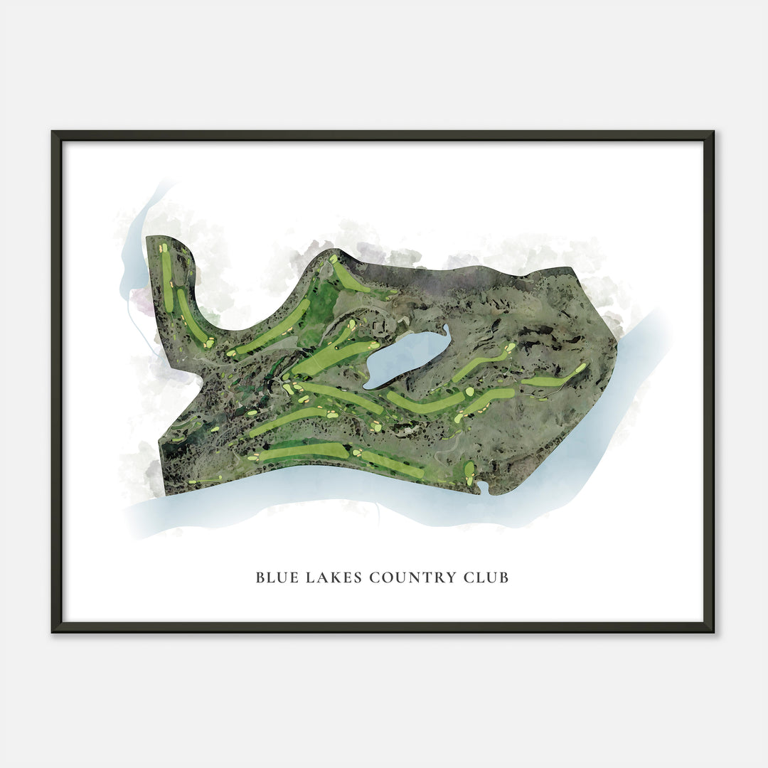 Print of Blue Lakes Country Club Classic Map