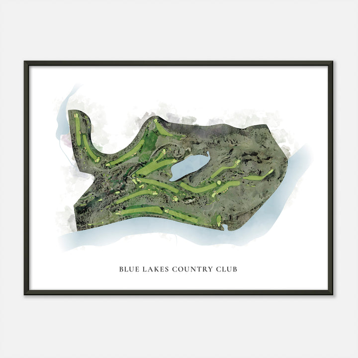 Print of Blue Lakes Country Club Classic Map