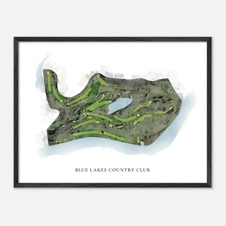 Print of Blue Lakes Country Club Classic Map