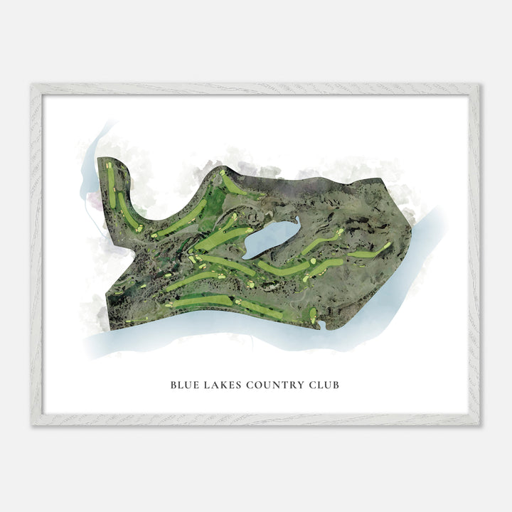 Print of Blue Lakes Country Club Classic Map