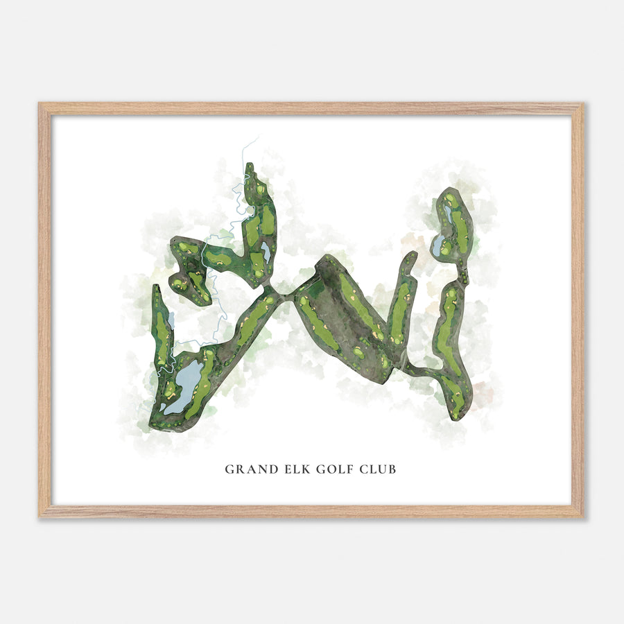 Print of Grand Elk Golf Club Classic Map