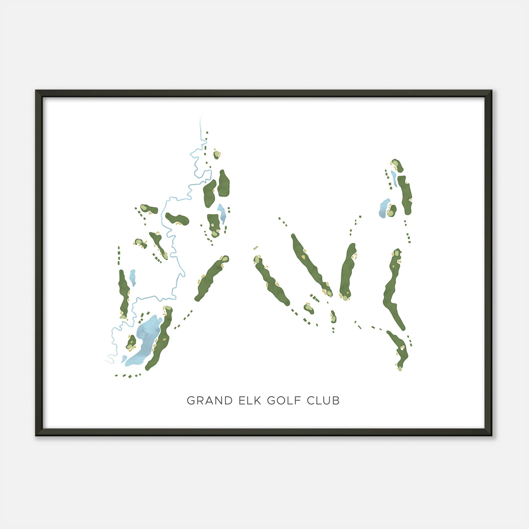 Print of Grand Elk Golf Club Modern Map