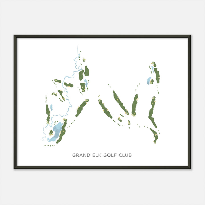 Print of Grand Elk Golf Club Modern Map