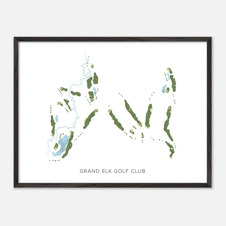 Print of Grand Elk Golf Club Modern Map