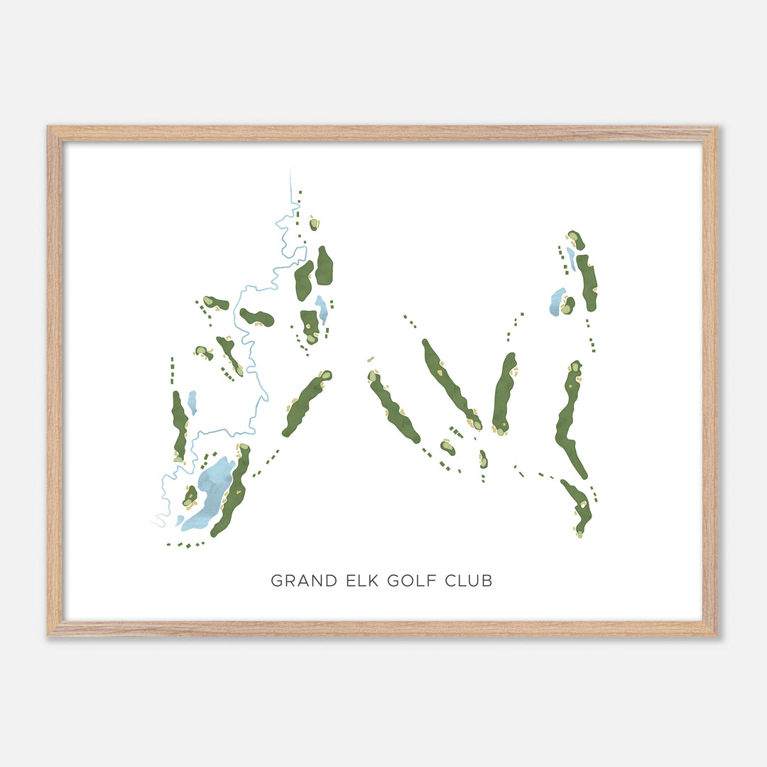 Print of Grand Elk Golf Club Modern Map