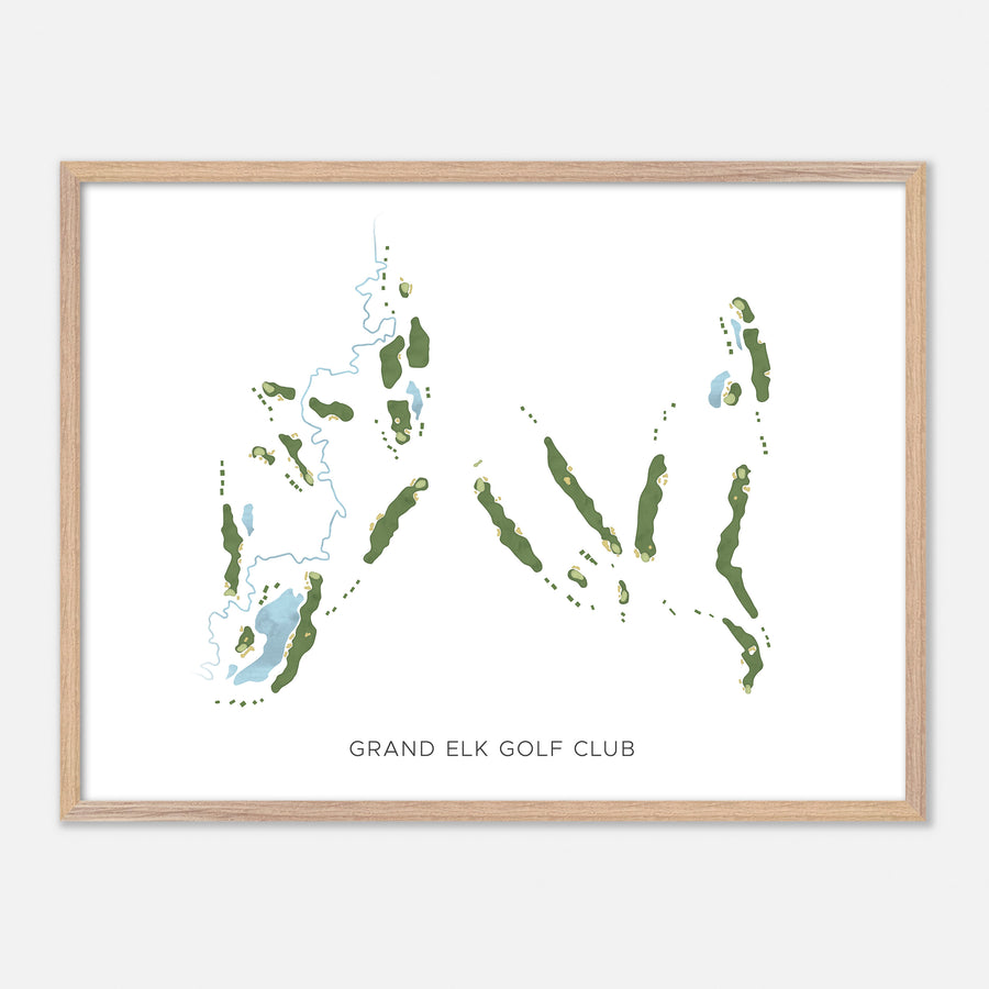 Print of Grand Elk Golf Club Modern Map