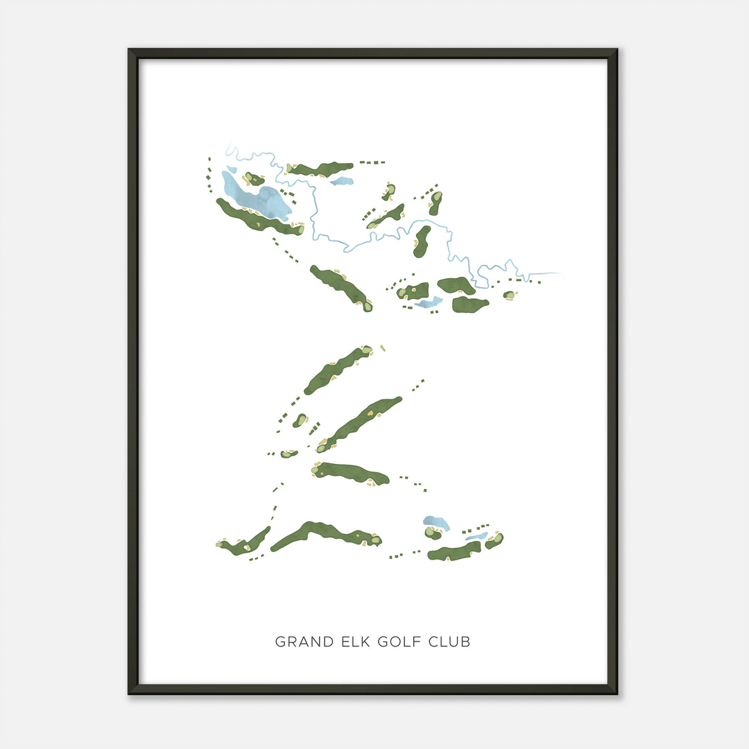 Print of Grand Elk Golf Club Modern Map