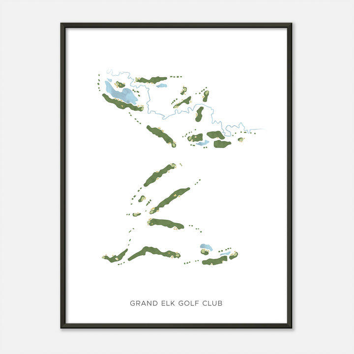 Print of Grand Elk Golf Club Modern Map