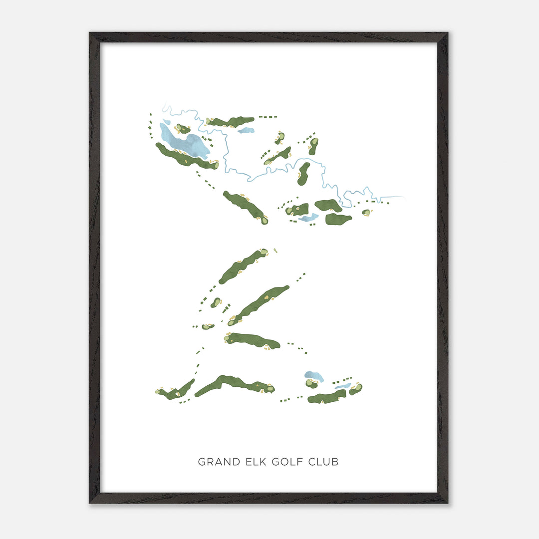 Print of Grand Elk Golf Club Modern Map