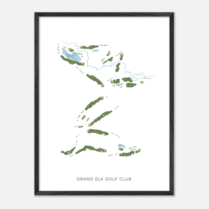 Print of Grand Elk Golf Club Modern Map