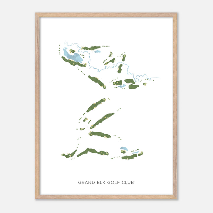Print of Grand Elk Golf Club Modern Map
