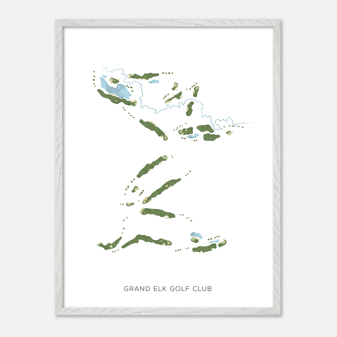 Print of Grand Elk Golf Club Modern Map